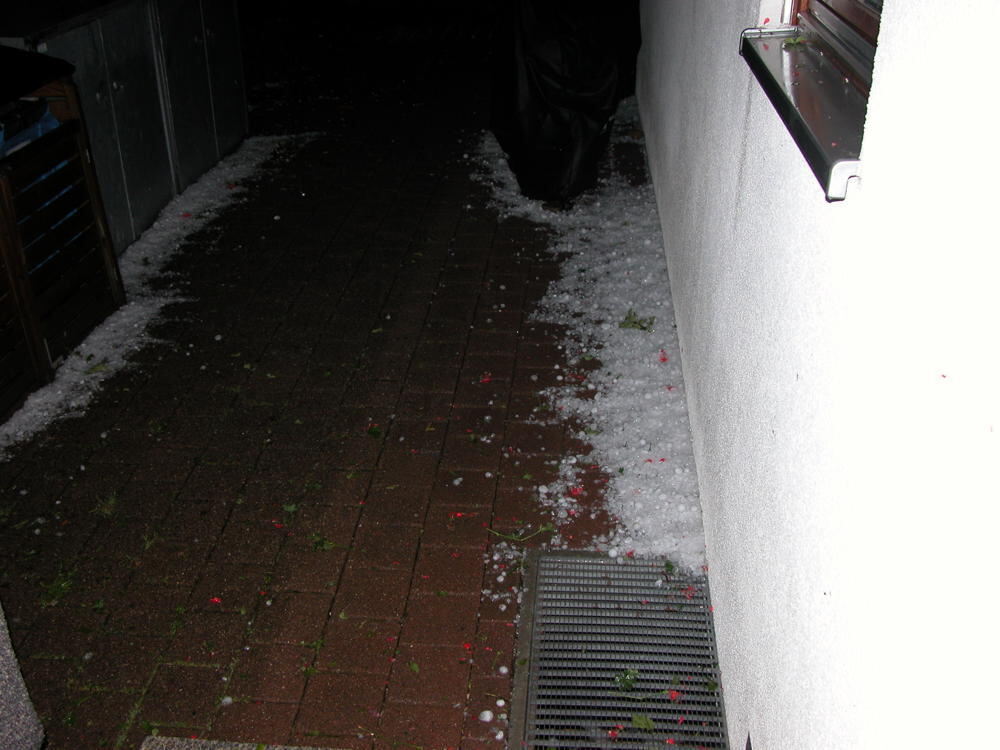 Unwetter auf der Alb 6. August 2013