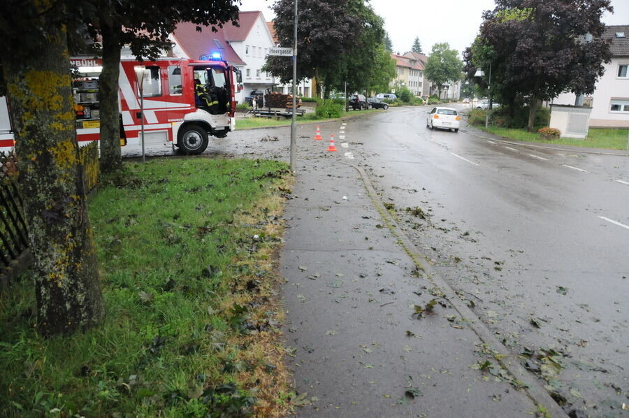 Unwetter auf der Alb 6. August 2013