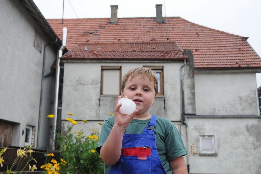 Unwetter auf der Alb 6. August 2013