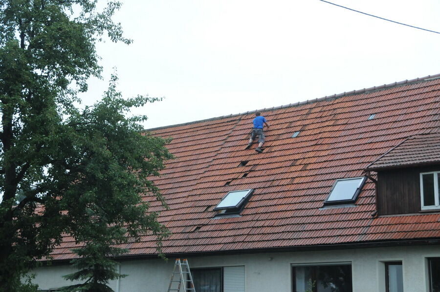 Unwetter auf der Alb 6. August 2013