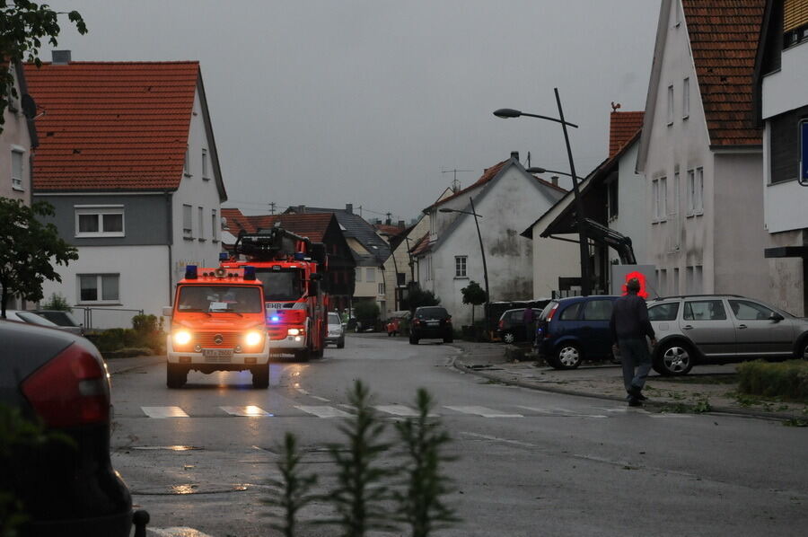 Unwetter auf der Alb 6. August 2013