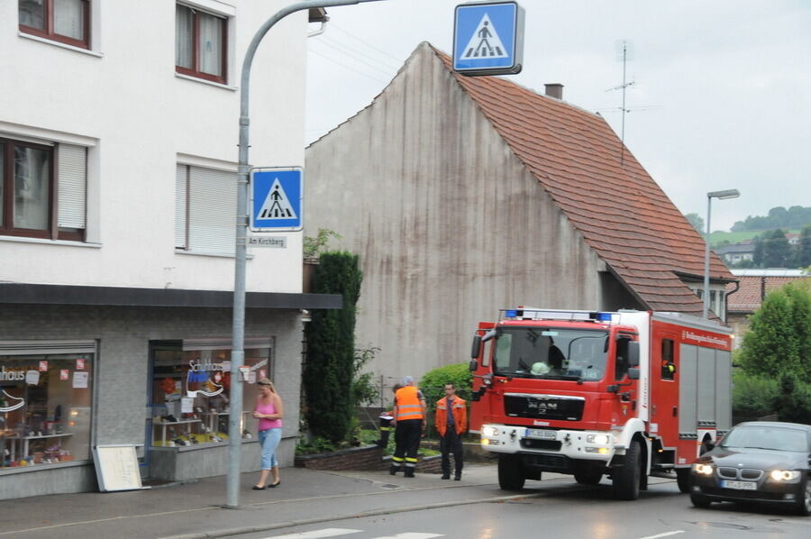 Unwetter auf der Alb 6. August 2013