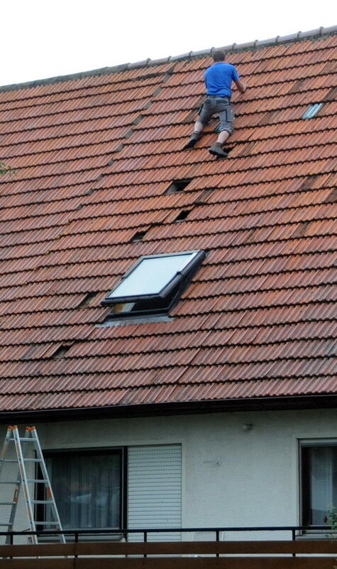 Unwetter auf der Alb 6. August 2013