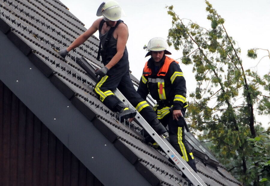 Unwetter auf der Alb 6. August 2013