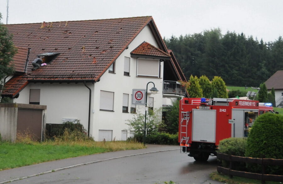 Unwetter auf der Alb 6. August 2013