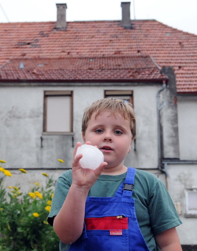 Unwetter auf der Alb 6. August 2013