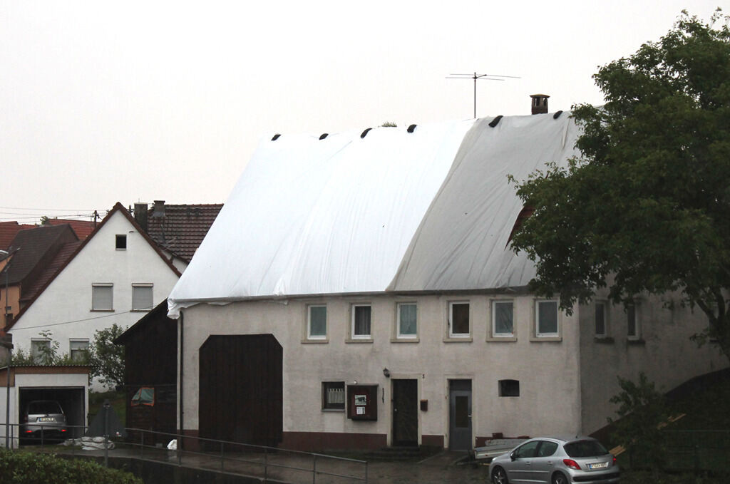 Unwetter auf der Alb