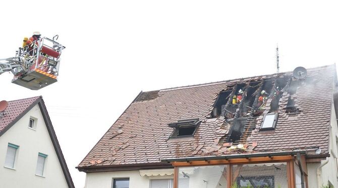 Dachstuhlbrand Hülben