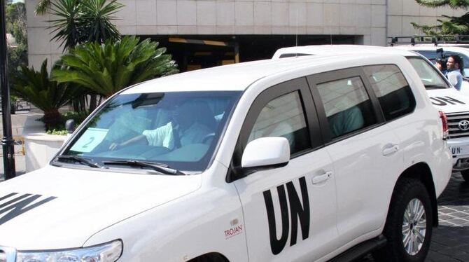 Die UN-Chemiewaffeninspekteure verlassen Syrien. Foto: EPA/STR