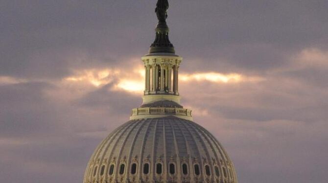 Das Kapitol in Washington: US-Präsident Barack Obama macht einen Militäreinsatz gegen Syrien von der Zustimmung des Kongresse