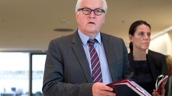 SPD-Fraktionschef Frank-Walter Steinmeier sieht sich Plagiatsvorwürfen ausgesetzt. Foto: Maurizio Gambarini