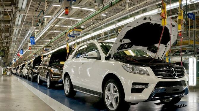 Bei Mercedes in Tuscaloosa sind gut 2300 Mitarbeiter unter Vertrag Bei Mercedes in Tuscaloosa sind gut 2300 Mitarbeiter unter Vertrag
