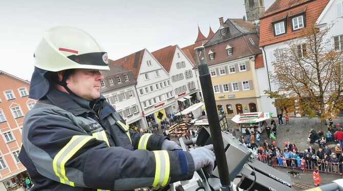 Wie im vergangenen Jahr ist die Reutlinger Feuerwehr neben anderen Hilfsorganisationen beim Sicherheitstag wieder mit dabei. GEA