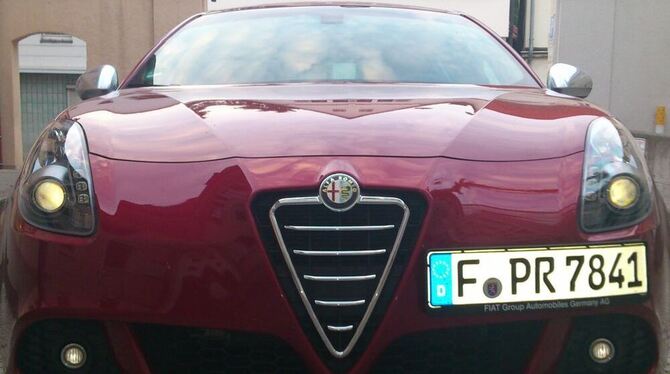 Rot muss er schon sein, ein Alfa Romeo Giulietta Quadrofoglio Verde. GEA-FOTOS: ISO
