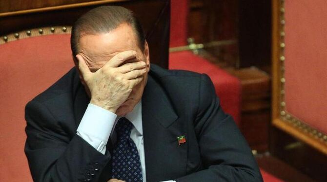 Der frühere italienische Regierungschefs Berlusconi während einer Sitzung des Senates. Foto: Alessandro Di Meo/Archiv Der frühere italienische Regierungschefs Berlusconi während einer Sitzung des Senates. Foto: Alessandro Di Meo/Archiv