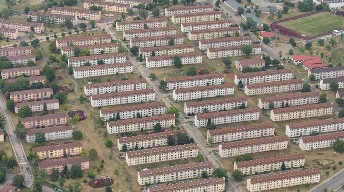 Blick auf das Benjamin-Franklin-Village, aufgenommen am 13. September 2013 in Mannheim. Durch den Abzug der US-Amerikaner entste