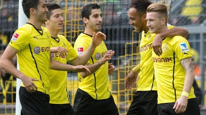 Die Dortmunder sind heiß auf den FC Arsenal. Foto: Bernd Thissen
