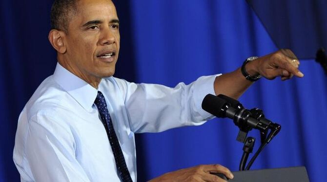 Barack Obama distanziert sich. Foto: Peter Foley
