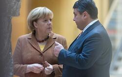 Kanzlerin Merkel und SPD-Chef Gabriel.