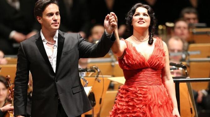 Anna Netrebko und Erwin Schrott gehen getrennte Wege. Foto: Christian Charisius