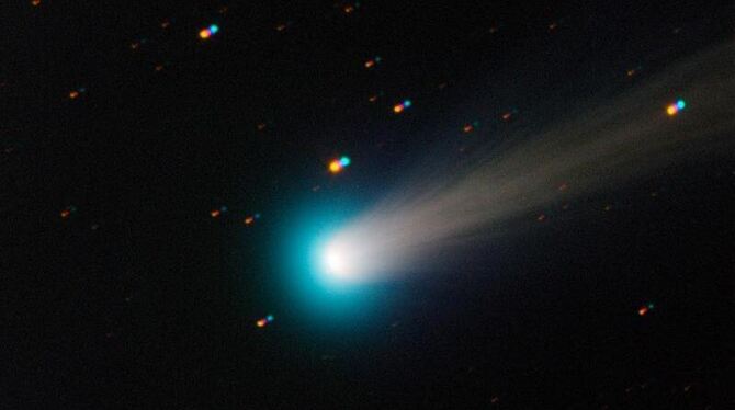 Aufnahme vom Kometen Ison mit dem Teleskop TRAPPIST (TRAnsiting Planets and PlanetesImals Small Telescope). Foto: ESO