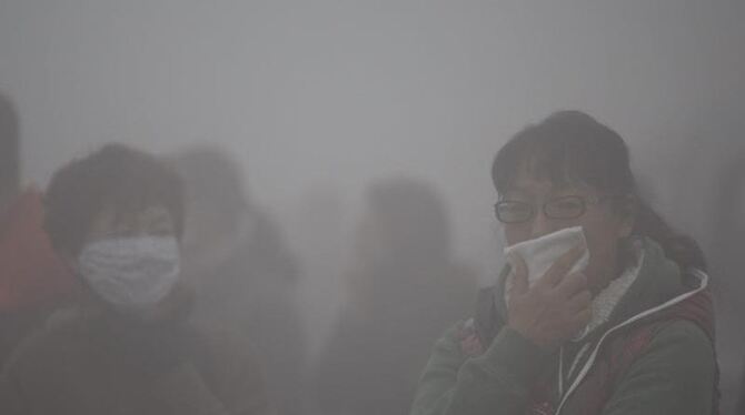 Smog in China. Foto: Hao Bin/Archiv