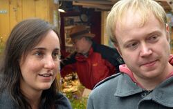 Kathrin Götz und Thomas Plath sind sich einig: "Es ist super, wenn man alltägliche Erledigungen mit einem Bummel über den Weihna