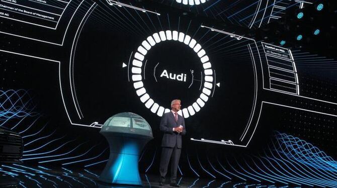 Audi-Aufsichtsratchef Rupert Stadler auf der Frankfurter Automesse IAA. Foto: Fredrik von Erichsen
