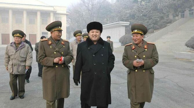 Kim Jong Un hat sich in seiner Neujahrsansprache von der besten Diktatorenseite gezeigt. Foto: Kcna