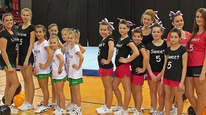 Die erfolgreichen Cheerleader des TV Unterhausen. FOTO: PR