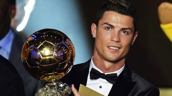Cristiano Ronaldo ist zum Weltfußballer des Jahres 2013 gekürt worden.