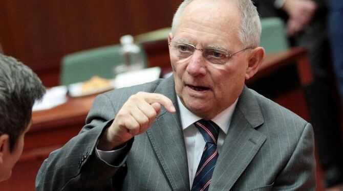 Finanzminister Wolfgang Schäuble profitierte vor allem von den sprudelnden Steuereinnahmen. Foto: Olivier Hoslet
