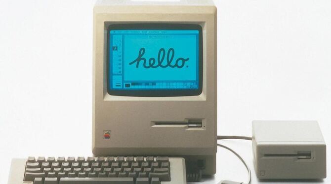 Der Apple Macintosh hatte eine revolutionäre und schöne Benutzeroberfläche. Foto: Apple