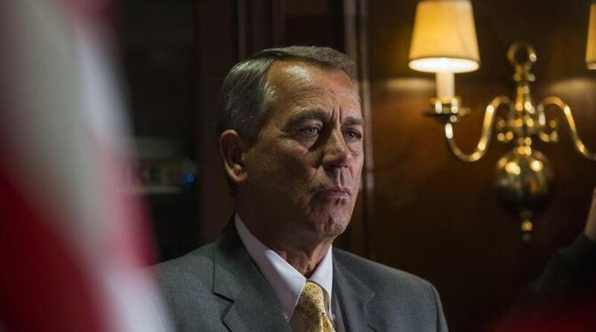 Republikanerführer John Boehner: Erst Stunden vor der Abstimmung wurde klar, dass die Partei ihren Widerstand aufgibt. Foto: