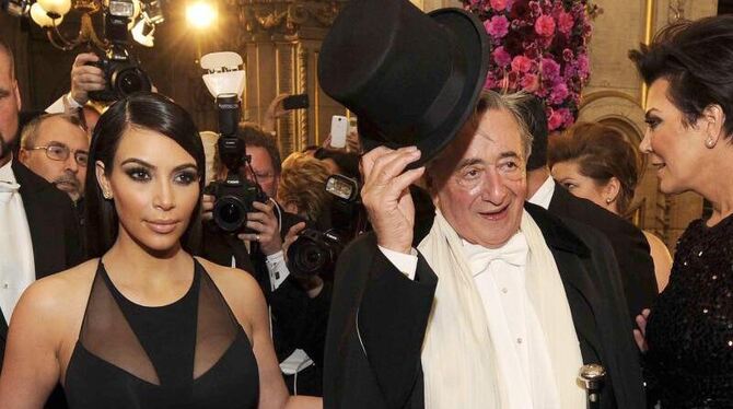 Richard Lugner hatte nicht viel Spaß mit Kim Kardashian. Foto: Herbert Pfarrhofer