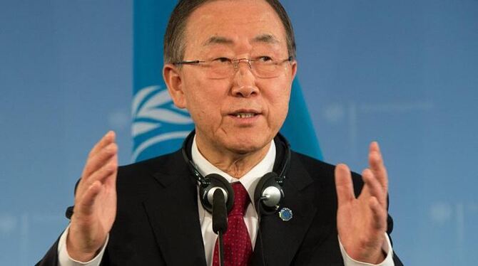 Ban Ki Moon hat jede Einmischung von außen in die ukrainische Krise zurückgewiesen. Foto: Maurizio Gambarini