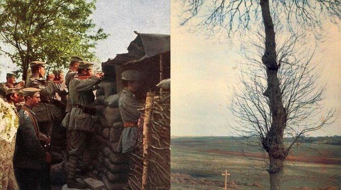 Zwei Fotografen sehen einen Krieg: Der Deutsche Hans Hildenbrand zeigt Soldaten im Schützengraben, der Franzose Jules Gervais-Co