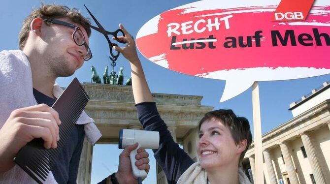 »Equal Pay Day« in Berlin 2012. Die Differenz bei den Stundenlöhnen betrug 2013 wie in den Vorjahren 22 Prozent. Foto: Stepha