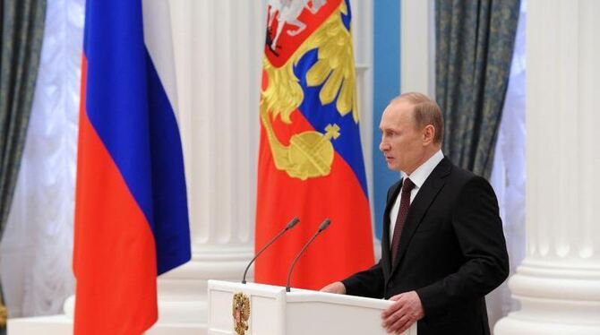 Präsident Putin hat die Gesetze zum Beitritt der Krim und der Stadt Sewastopol zur Russischen Föderation unterzeichnet. Foto: