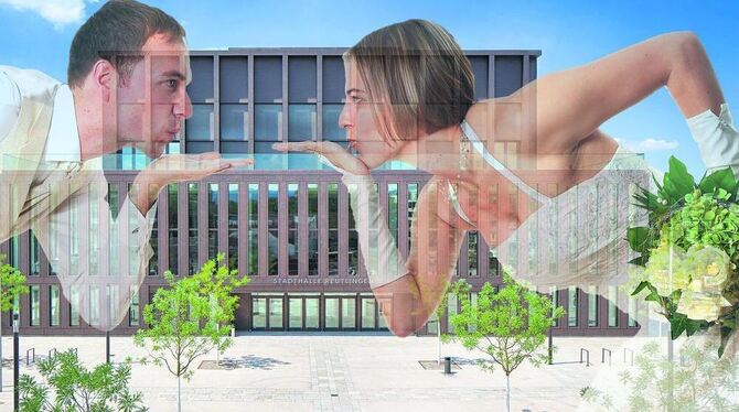 Ab April neu im Angebot: standesamtliche Trauungen in der Reutlinger Stadthalle. FOTOMONTAGE: GEA-REPRO/FOTOLIA/KOCH