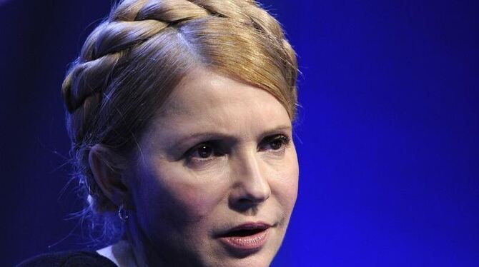 Julia Timoschenko, Ex-Regierungschefin der Ukraine, spricht während einer Veranstaltung der Europäischen Volkspartei in Dubli