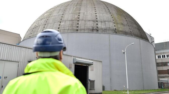 Das Atomkraftwerk Obrigheim wird Stück für Stück zerlegt.