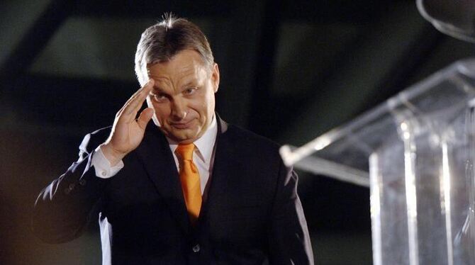 Nach der Parlamentswahl in Ungarn kann Regierungschef Orban weitere vier Jahre mit komfortabler Mehrheit regieren. Foto: Lasz