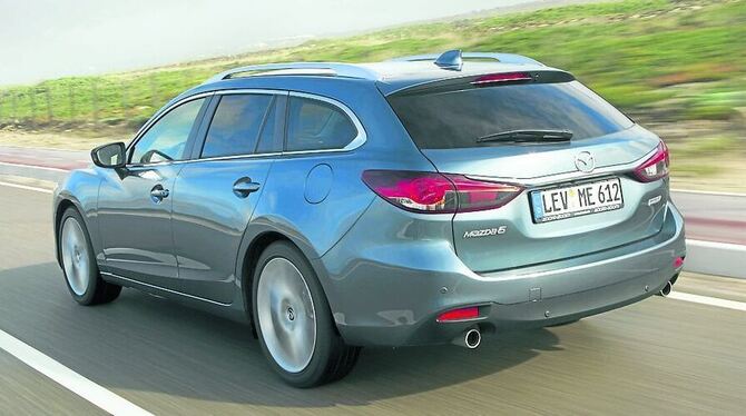 Komfortabler Kombi mit viel elektronischer Assistenz: der Mazda 6. FOTOS: PR Komfortabler Kombi mit viel elektronischer Assistenz: der Mazda 6. FOTOS: PR