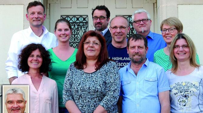 Sie stehen für die »aktive Liste Sondelfingen«: (hinten von links) Andreas Vogelwaid, Manuela Groß, Thiemo Fleck, Ulrich Früh, H