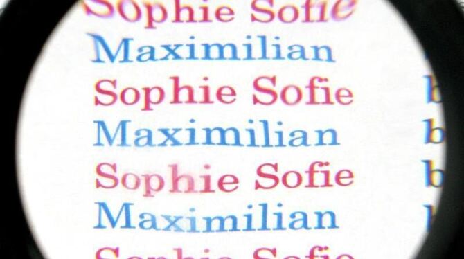 Sophie und Maximilian waren 2013 die meistgewählten Vornamen in Deutschland. Foto: Stephan Jansen