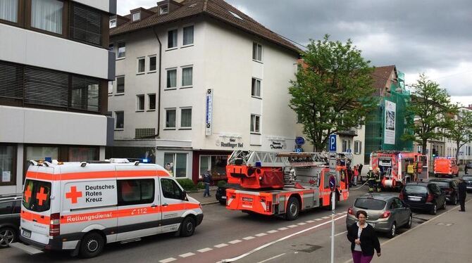 Die Feuerwehr hatte den Brand in der Kaiserstraße schnell unter Kontrolle.