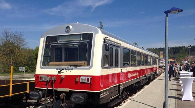 Bereit für den Besucherverkehr: Die Alb-Bahn bietet am Sonntag Sonderfahrten nach Marbach aus allen Richtungen an. FOTO: PR