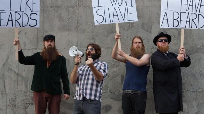 Der Name ist Programm: Die australische Band The Beards. Foto: The Beards