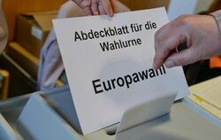 Wahllokal in Reutlingen.